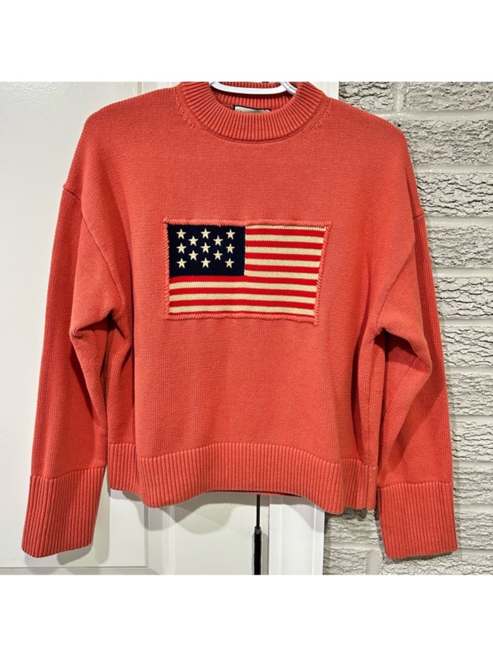 Tuckernuck x Murrays Coral American Flag Sweater 🇺🇸 - Picture 8 of 13